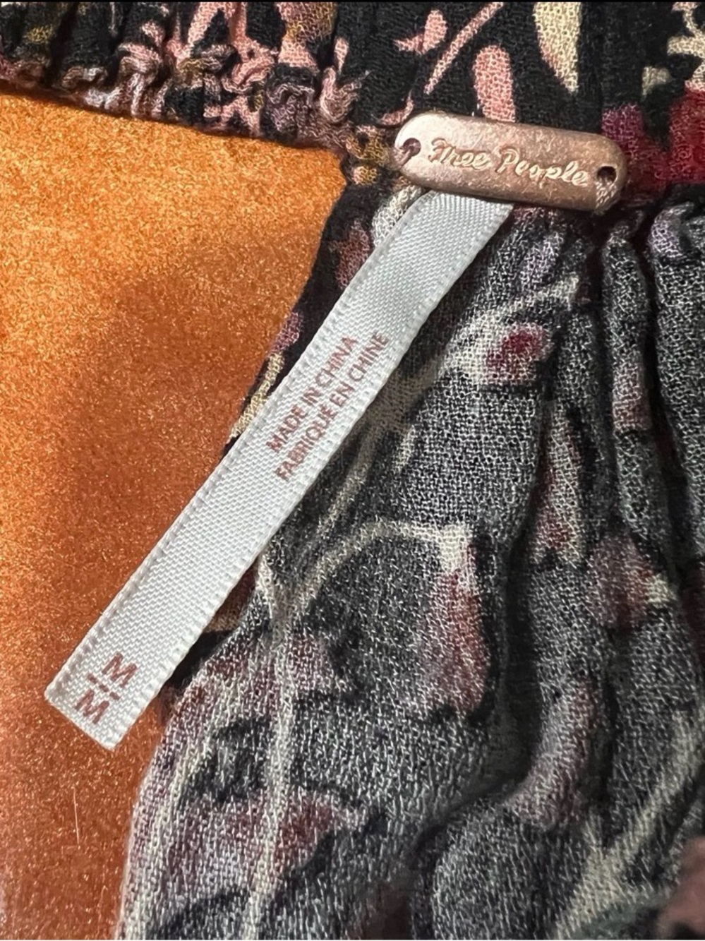 Free People Pretty and Free Floral Romper off the shoulders medium - Picture 7 of 11